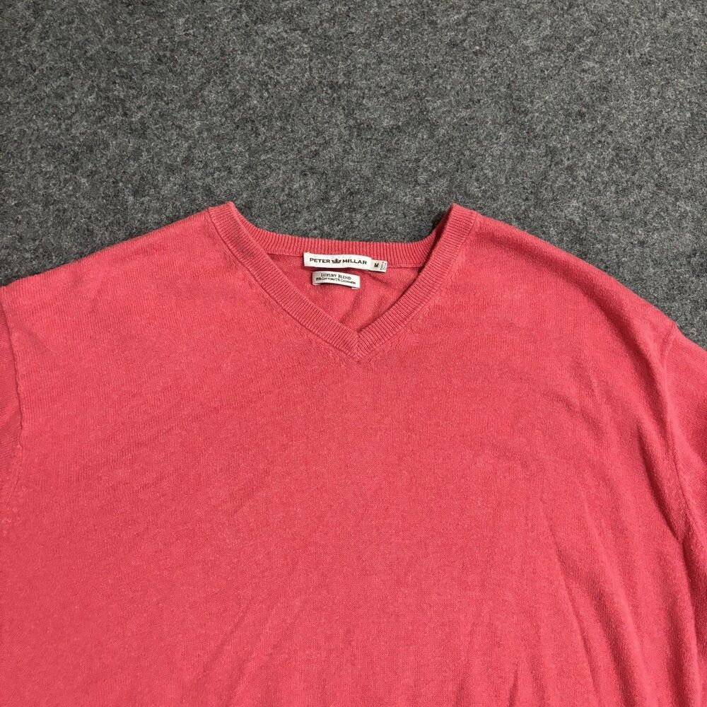 Peter Millar V-Neck Sweater Men's Sz Medium Knit Cashmere Blend